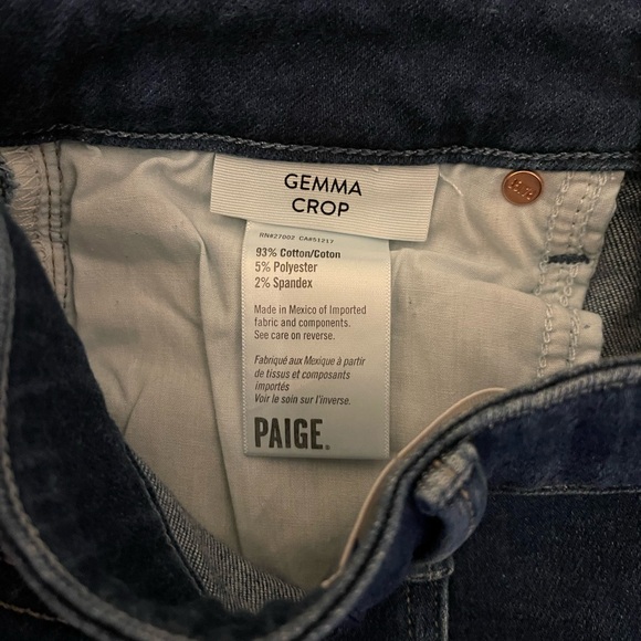 NWT PAIGE Woman’s Dark Blue Jeans - Size 27 - Picture 6 of 6